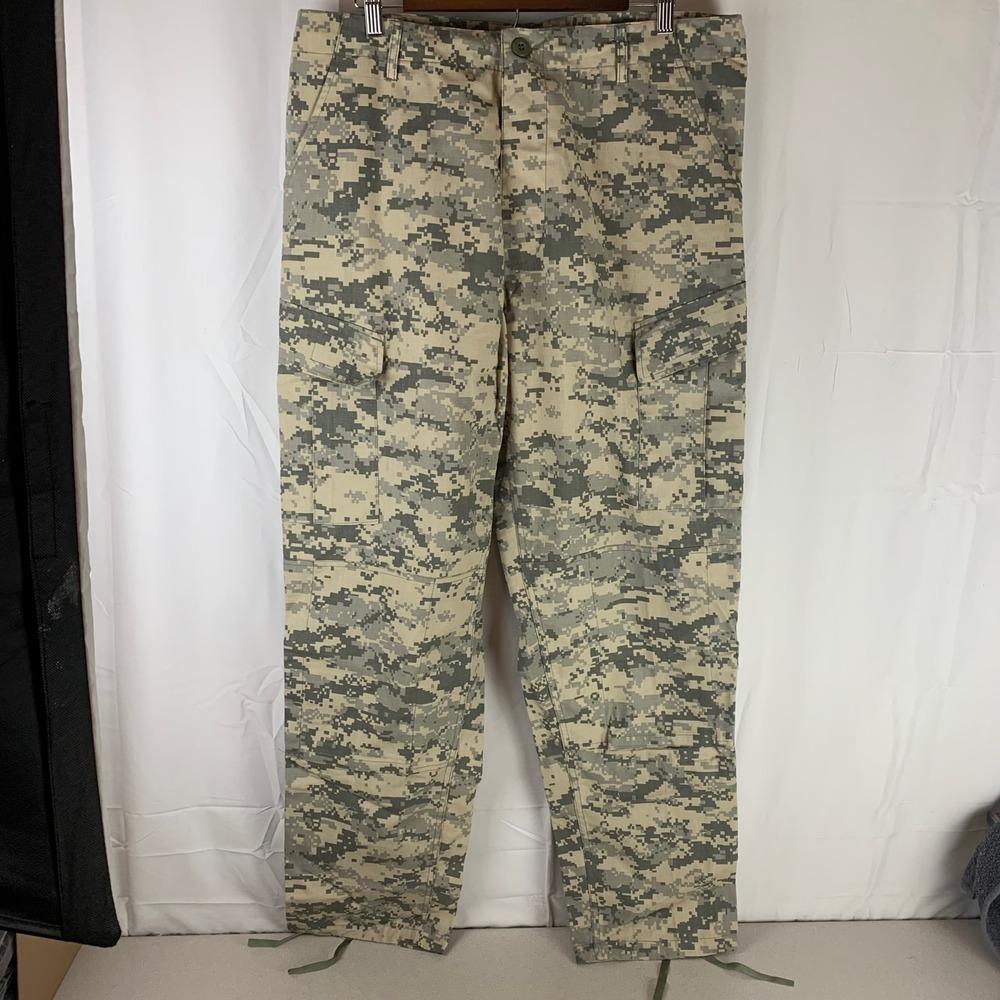 Rothco Cargo Trousers Mens Large Regular Gray Digital Camo Ripstop Army Type